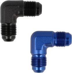 QSP aluminum adapter male 90° AN