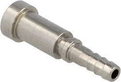 QSP crimp hose end Concave male SS - D03 - L=27,3mm