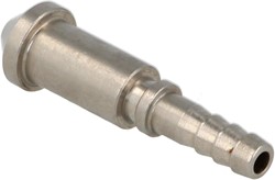QSP crimp hose end Convex male SS - D03 - L=33,3mm